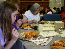 Lunch first, ceremony later