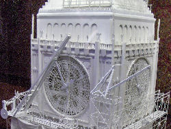 They had models of different set pieces; this was the one of Big Ben.